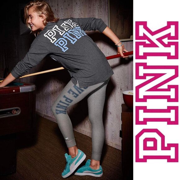 Victoria's Secret PINK | Long Sleeve V-Neck Pocket Tee | Size Extra Small - Picture 1 of 12